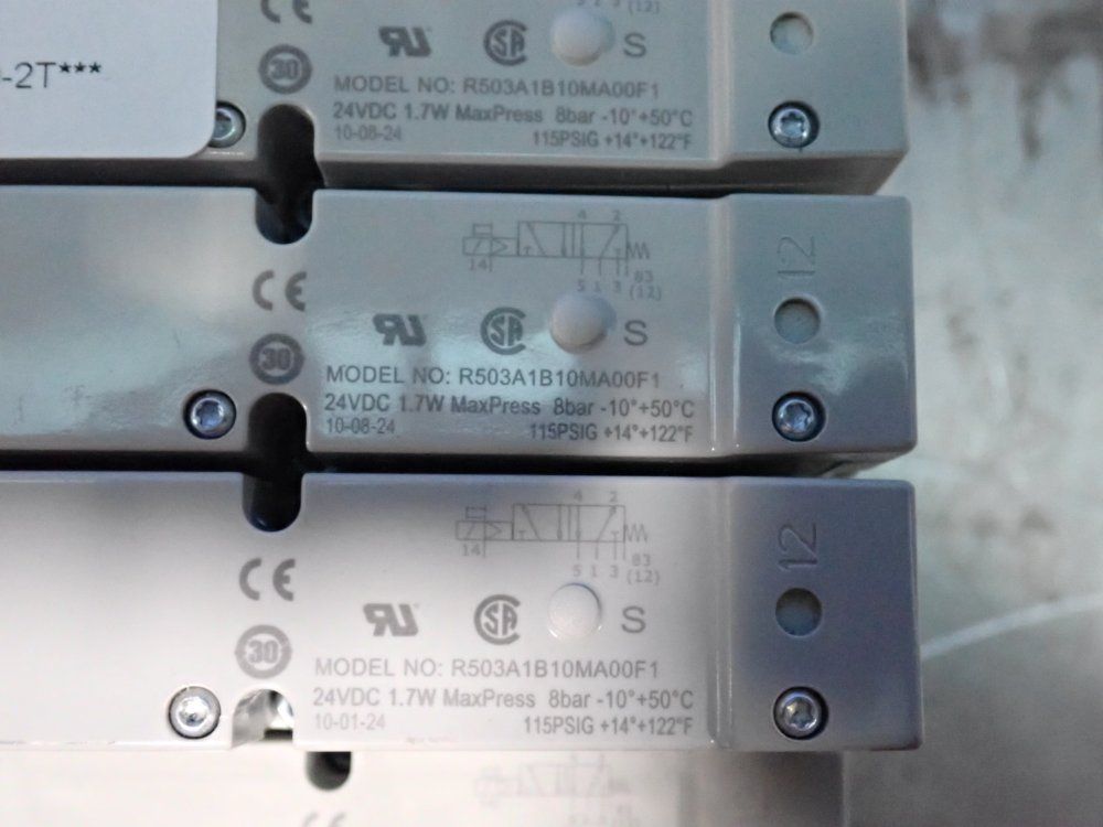 Aventics 115 Psig Pneumatic Solenoid Valve Bank Assembly - Series 503