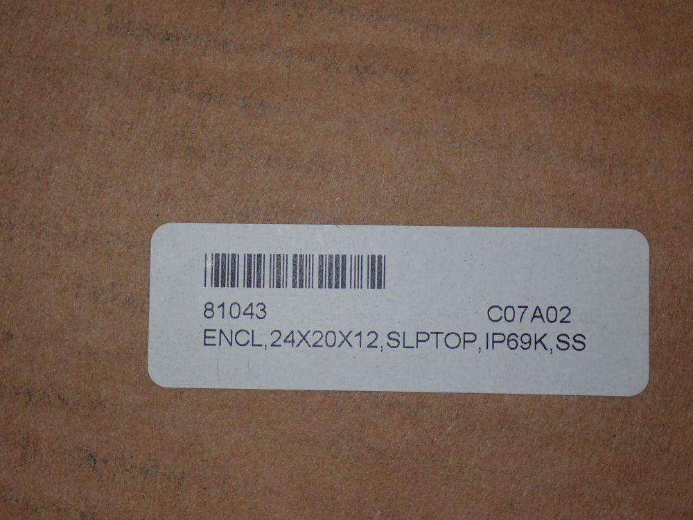 Sce 19" X 14" X 26" Stainless Steel Sanitary Industrial Enclosure Panel - Sce-24k2012ssst