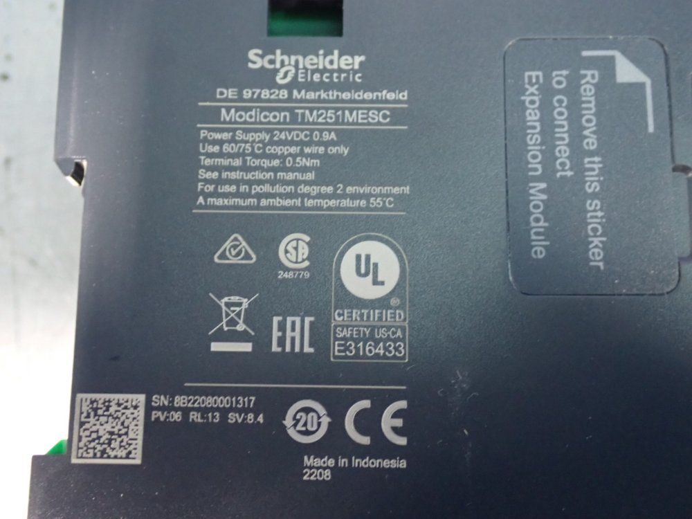 Schneider Electric Modicon Logic Controller - Tm251mesc