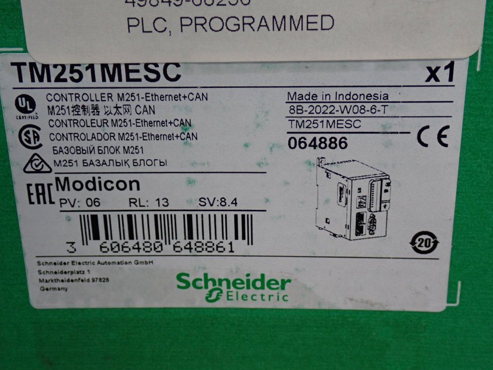 Schneider Electric Modicon Logic Controller - Tm251mesc