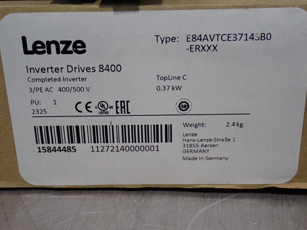 Lenze Inverter Drive 8400 Frequency Inverter - E84avtce3714sb0-erxxx