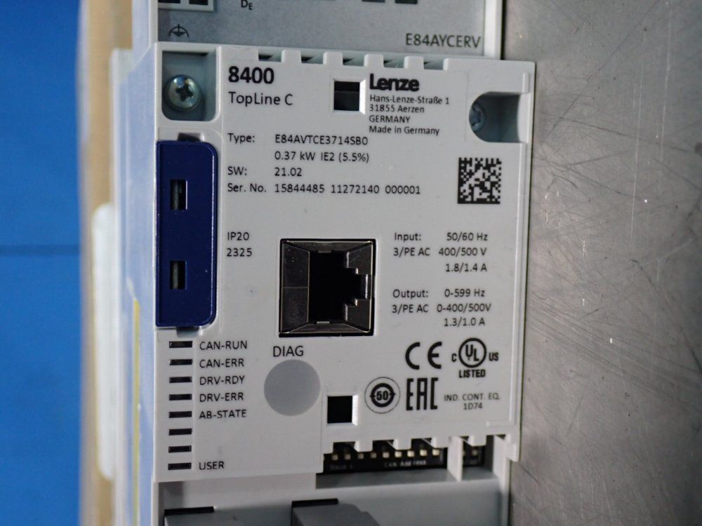 Lenze Inverter Drive 8400 Frequency Inverter - E84avtce3714sb0-erxxx