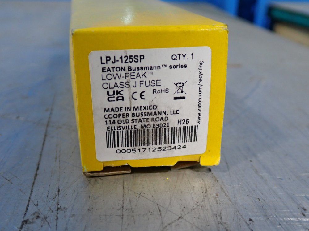 Cooper Bussmann Low Peak Class J Fuse - Lpj-125sp