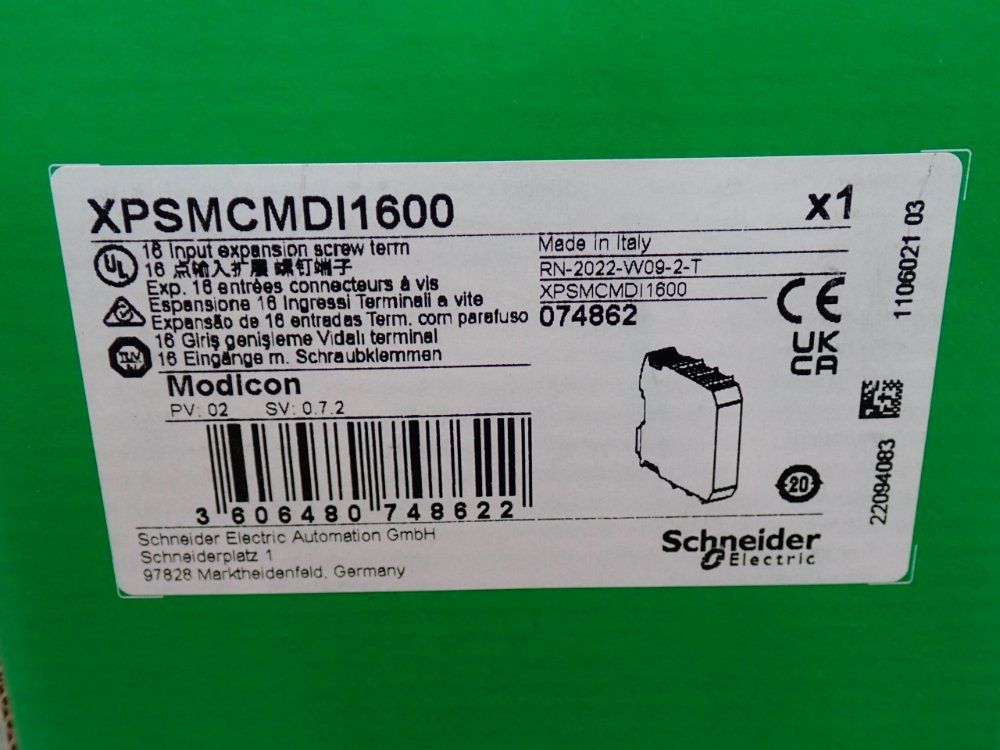 Schneider Electric Modicon 16 Input Expansion - Xpsmcmdi1600