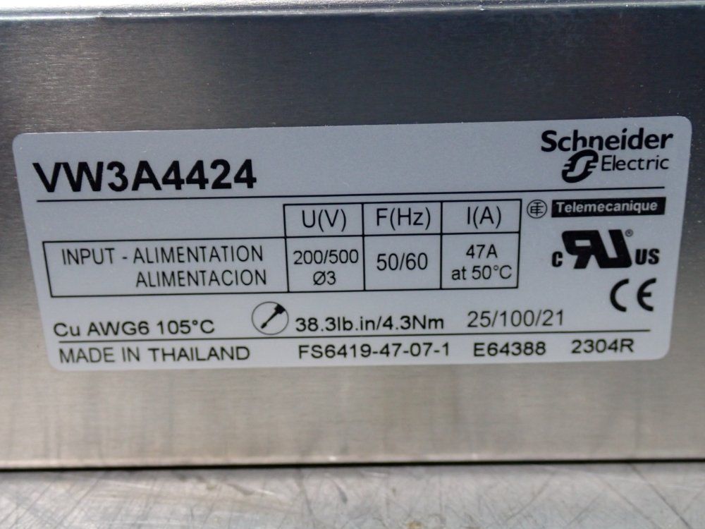 Schneider Electric Input Filter - Vw3a4424