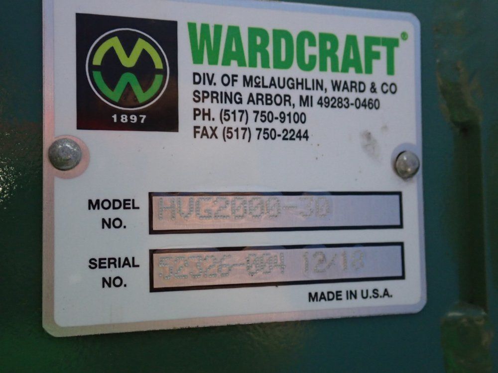 Wardcraft Conveyors 364” X 20” Belt Conveyor - Hvg2000-30