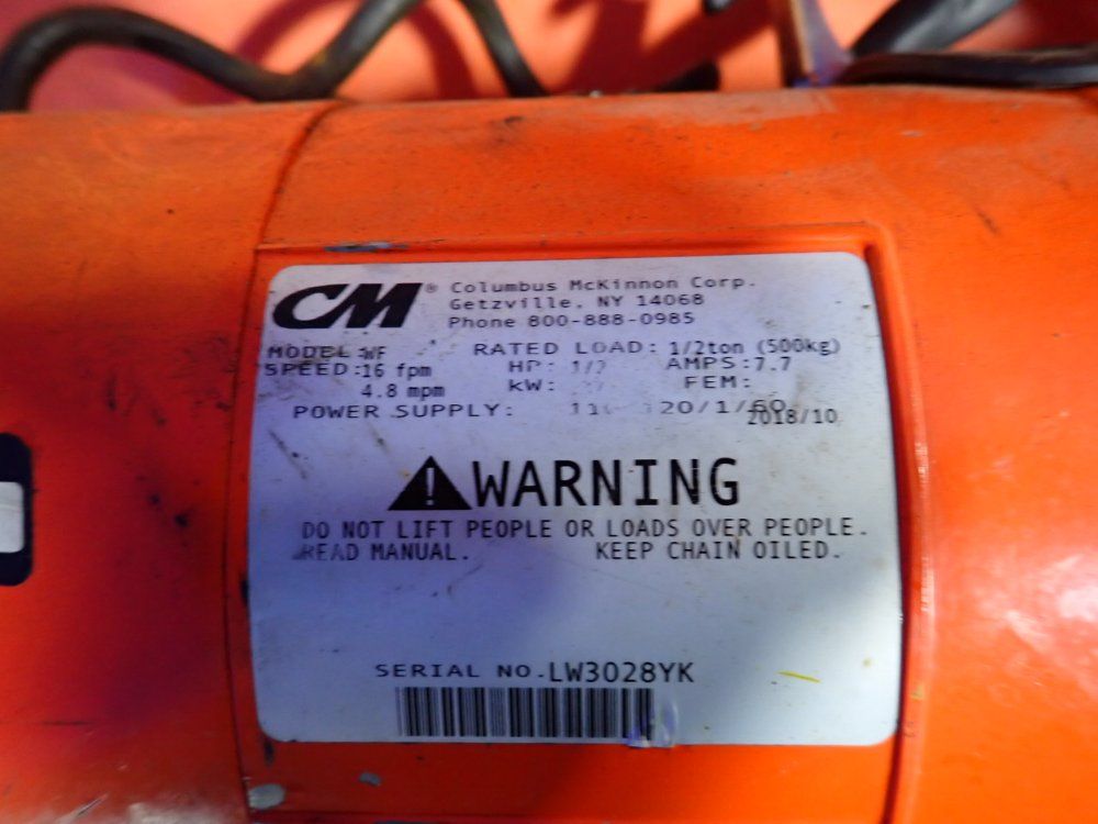 Cm 1/2 Ton Hoist - Wf