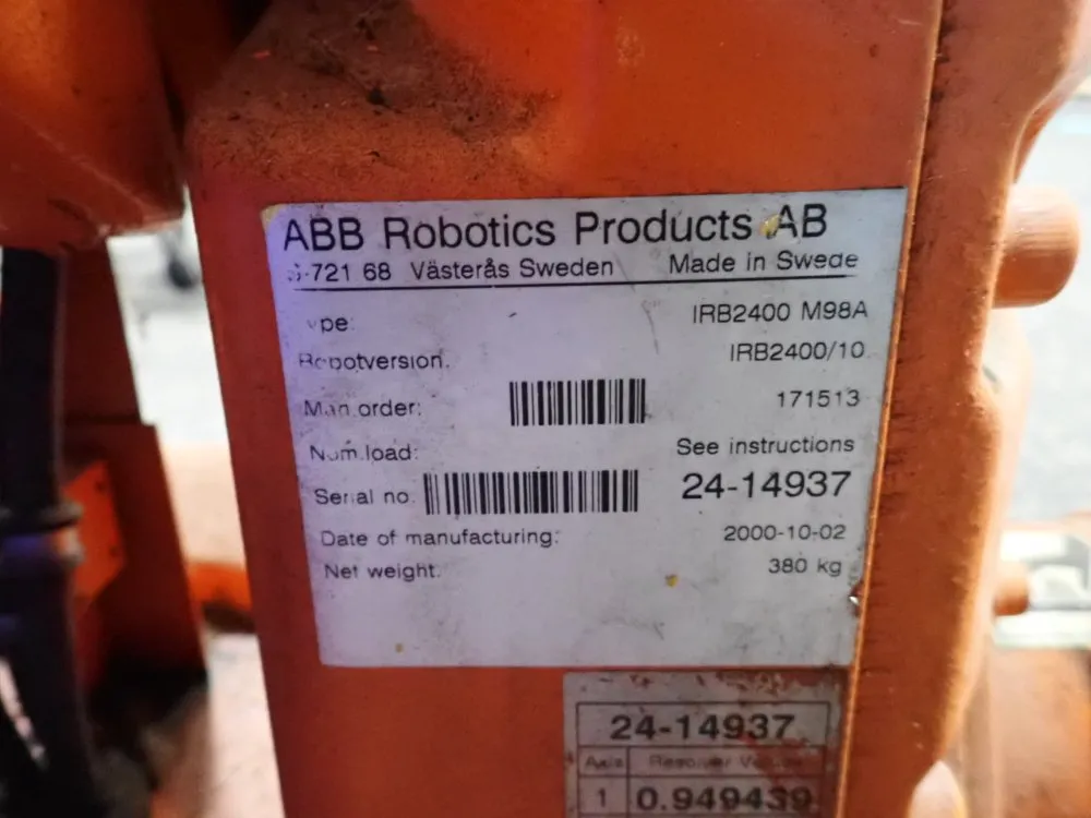 Abb Robot - Irb2400 M98a