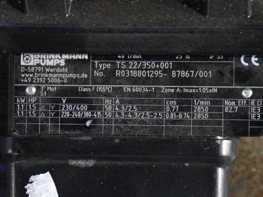 Brinkmann Pumps Immersion Pump - Ts 22/350+001