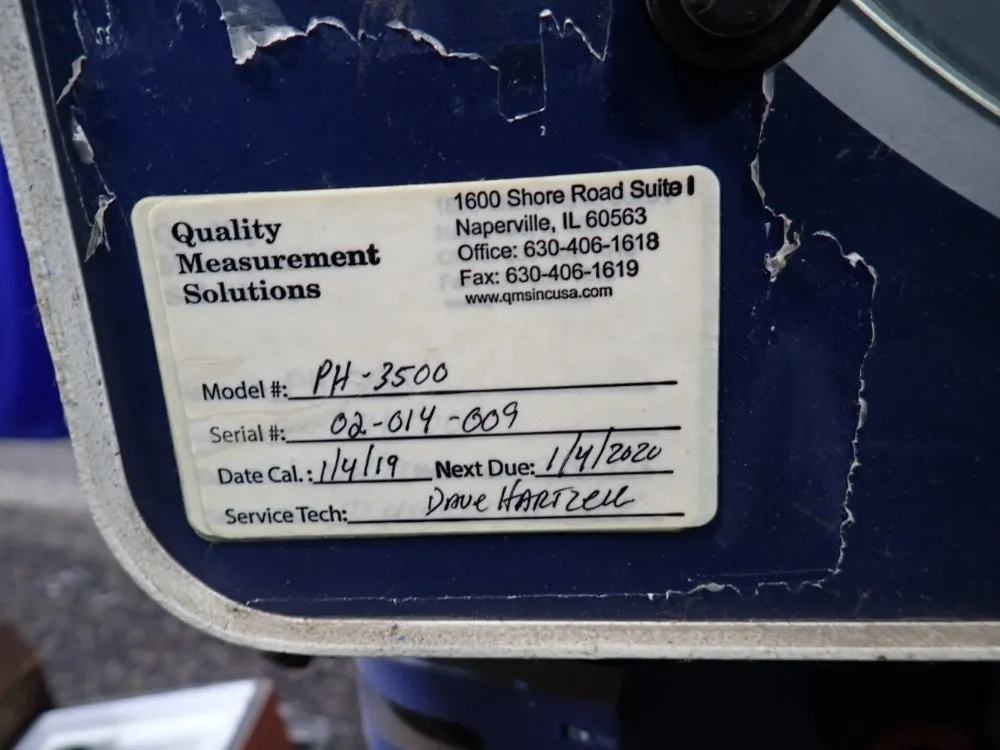 Mitutoyo Optical Comparator - Ph-3500