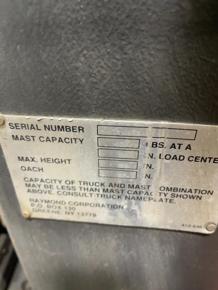 Raymond 4000 Lbs Stand Up Fork Lift - R40-c40tt