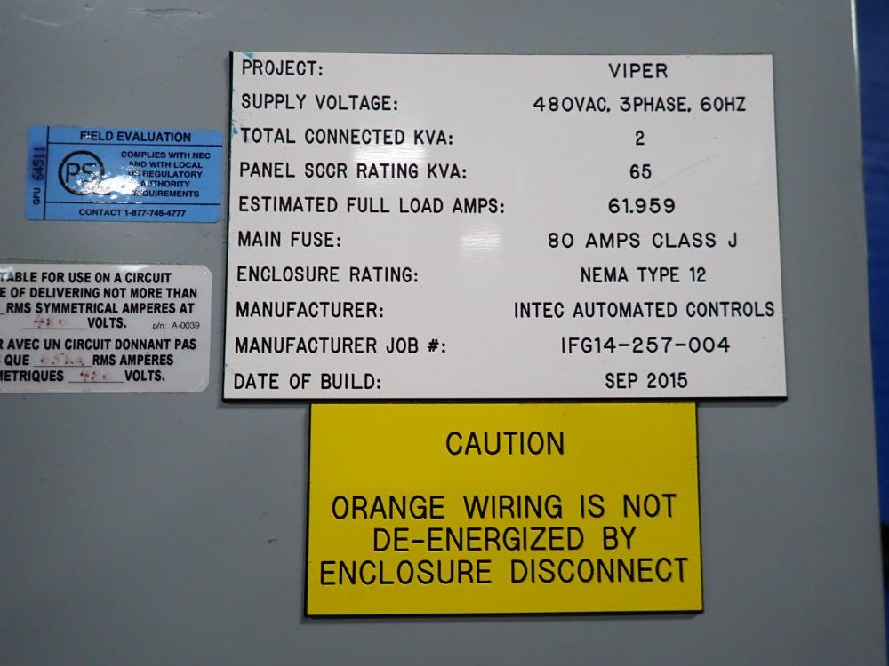 Intec Control Cabinet - En904/3.7t