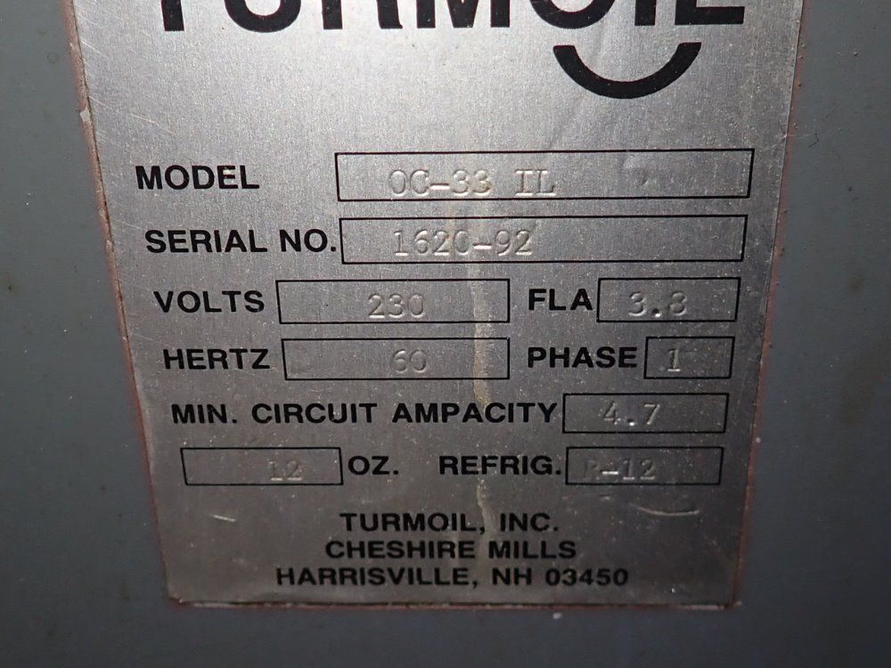 Turmoil Inc Oil Chiller - 0c-33 Il