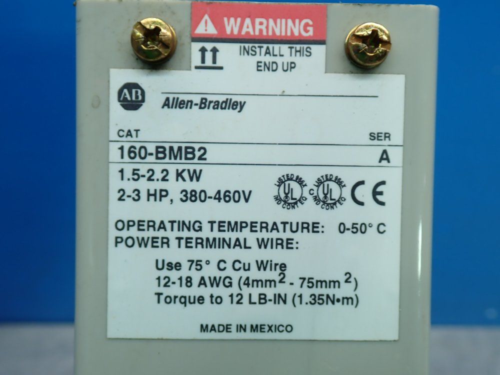 Allen Bradley 2-3 Hp Input Dynamic Brake Module - 160-bmb2