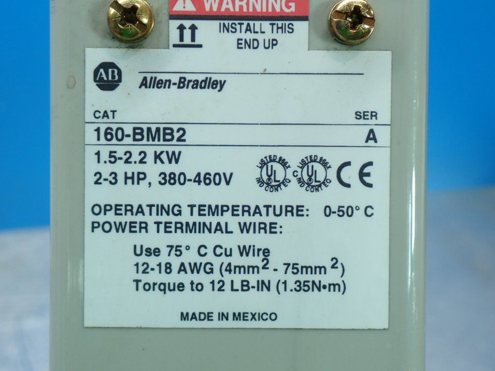 Allen Bradley 2-3 Hp Input Dynamic Brake Module - 160-bmb2