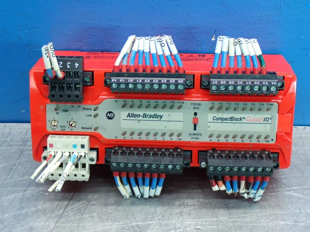 Allen Bradley Guard I/o 16-point Devicenet Safety Module - 1791ds-ib16