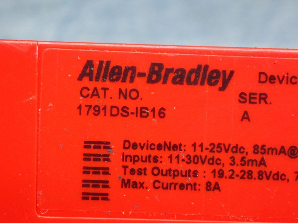 Allen Bradley Guard I/o 16-point Devicenet Safety Module - 1791ds-ib16