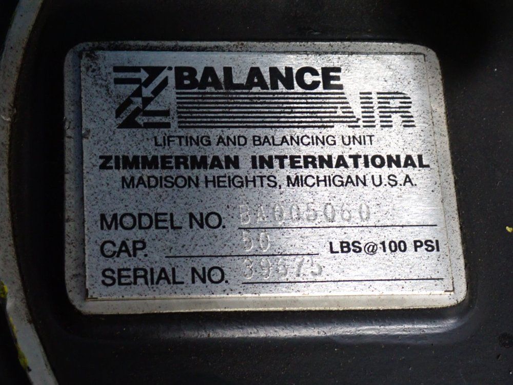 Z Balance Air 300 Lb Lifting And Balancing Unit - Ba030080