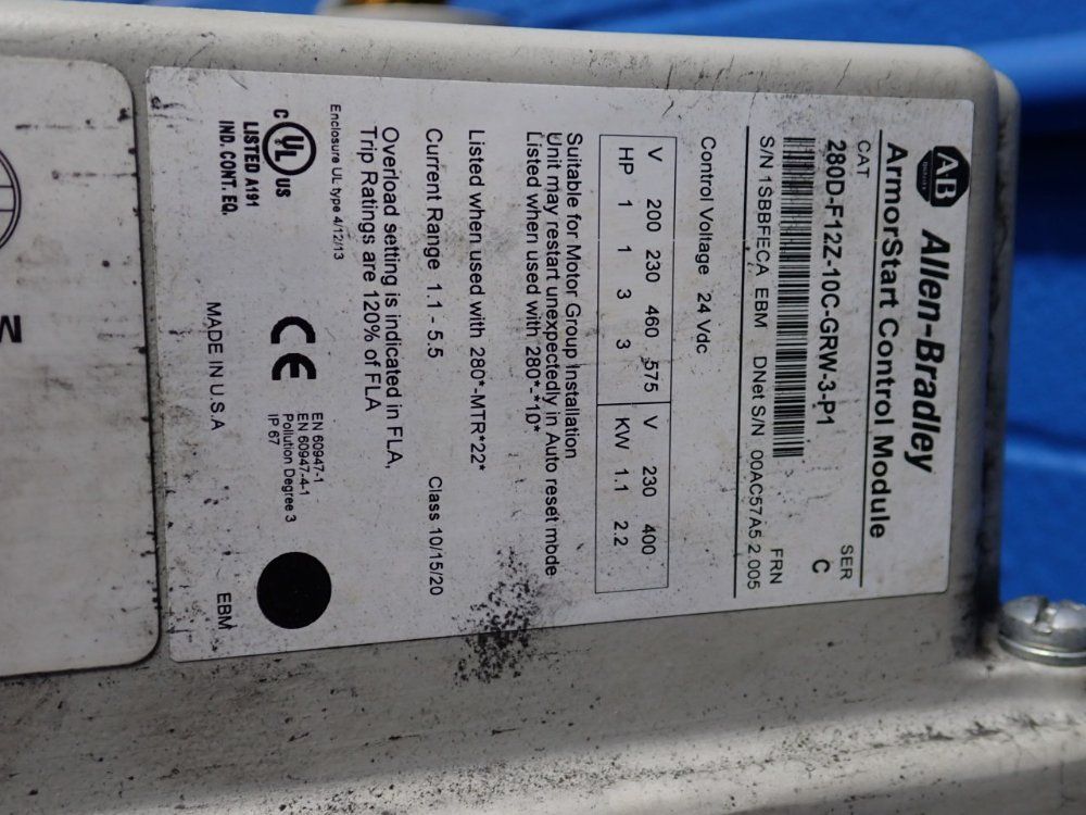 Allen-bradley Control Module - 280d-f12z-10c-grw-3-pi