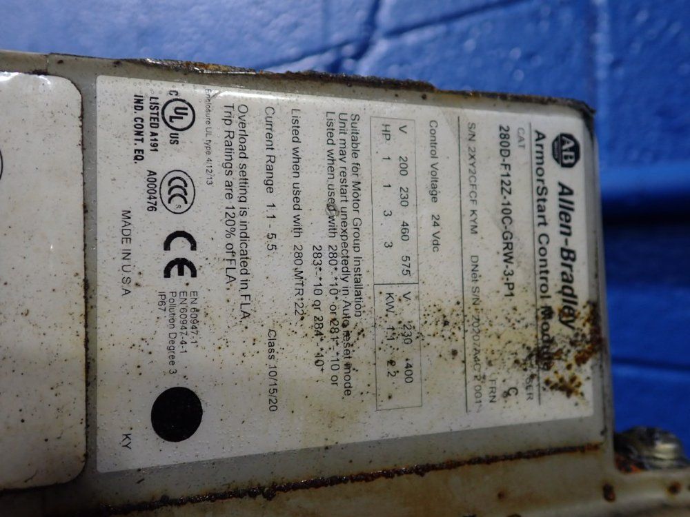Allen-bradley Control Module - 280d-f12z-10c-grw-3-pi