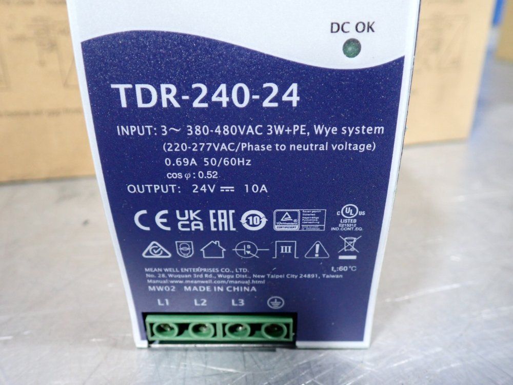 Mean Well 240 W Industrial Power Supply - Tdr-240-24