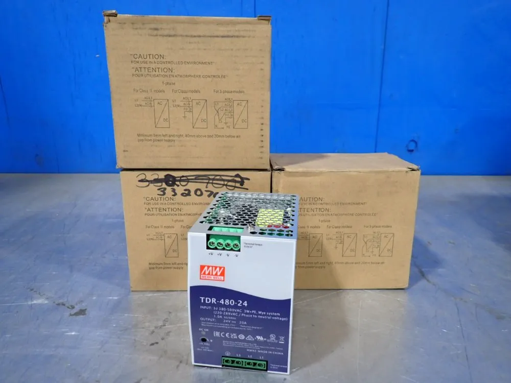 Mean Well 480 W Industrial Din Rail Power Supply - Tdr-480-24
