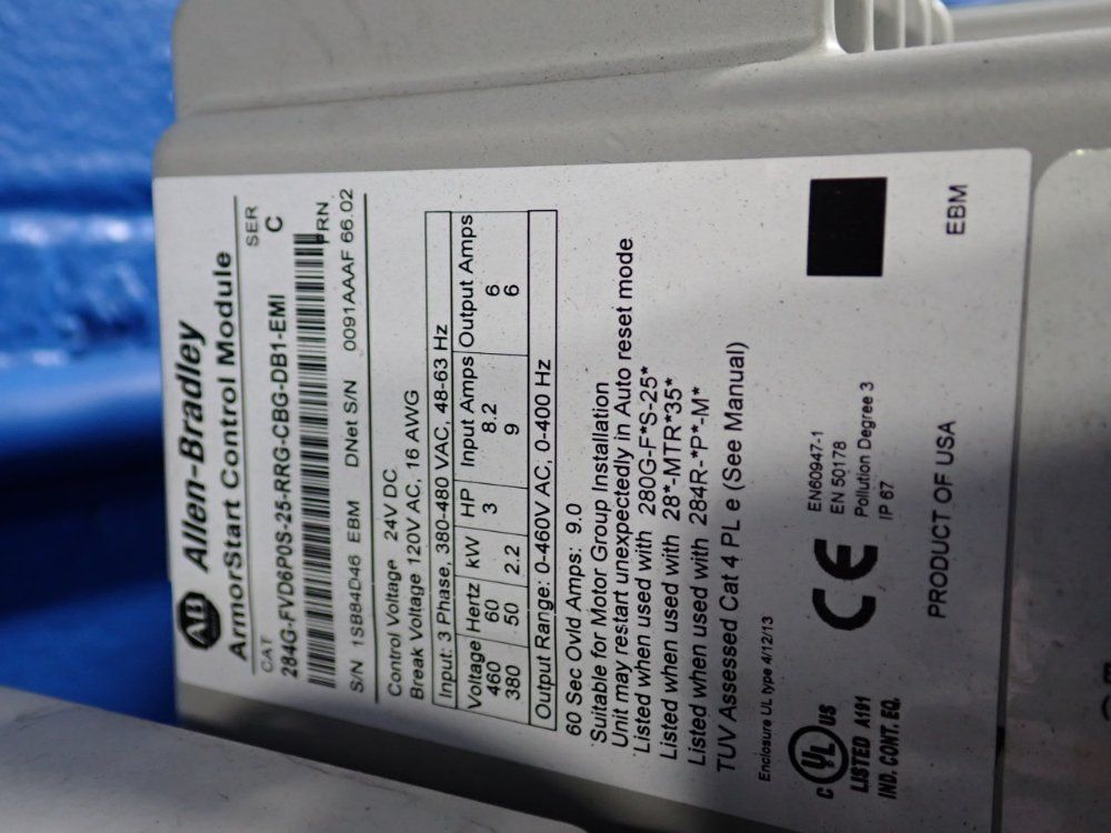 Allen-bradley Control Module - 284g-fvd7p6d-25-rrg-cbg-dbi-emi