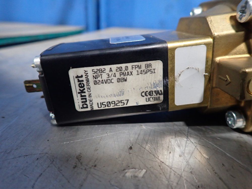 Burkert 145 Psi Solenoid Valve - Us09257