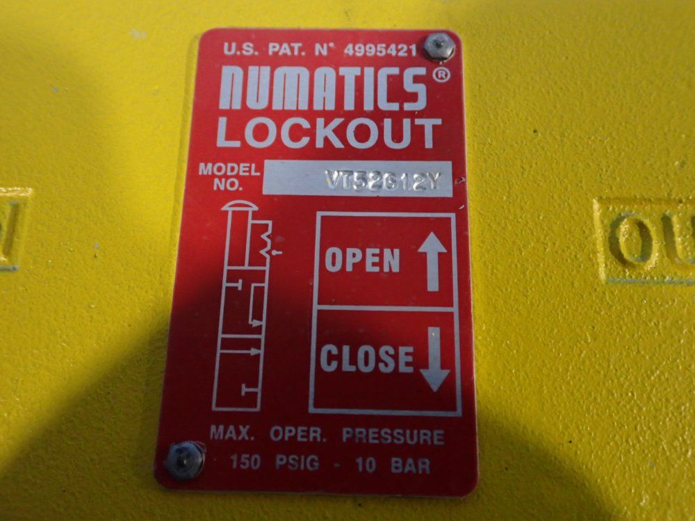 Numatics 150 Psig Lockout Valve - Vt52612y