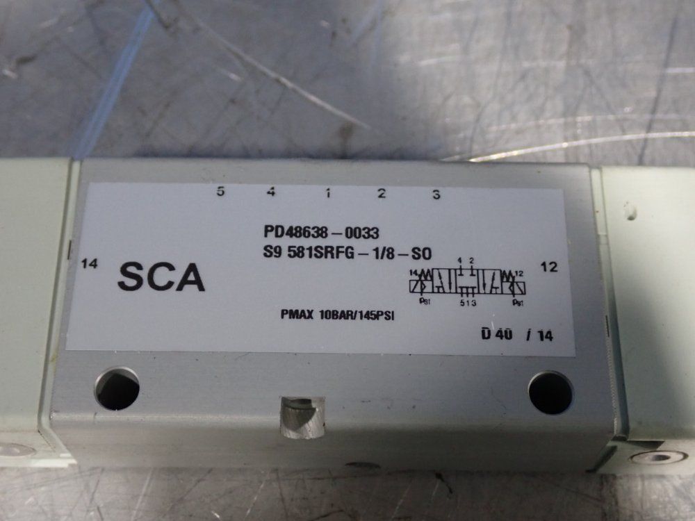 Parker 145 Psi Pneumatic Solenoid Valve - Pd48638-0033