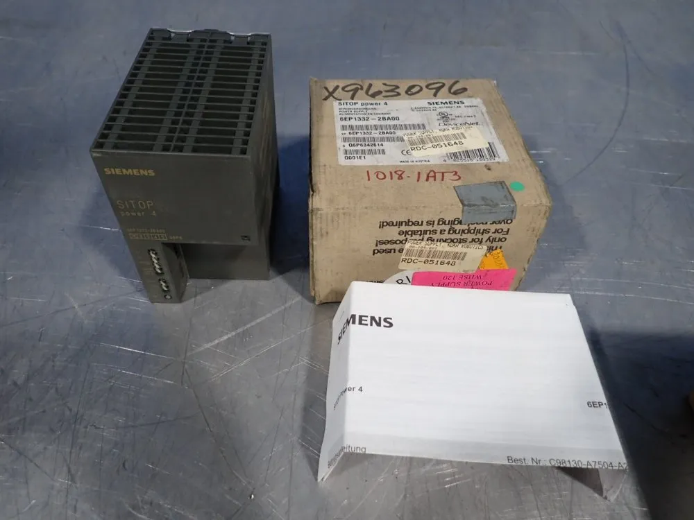 Siemens Power Supply - 6ep1332-2ba00