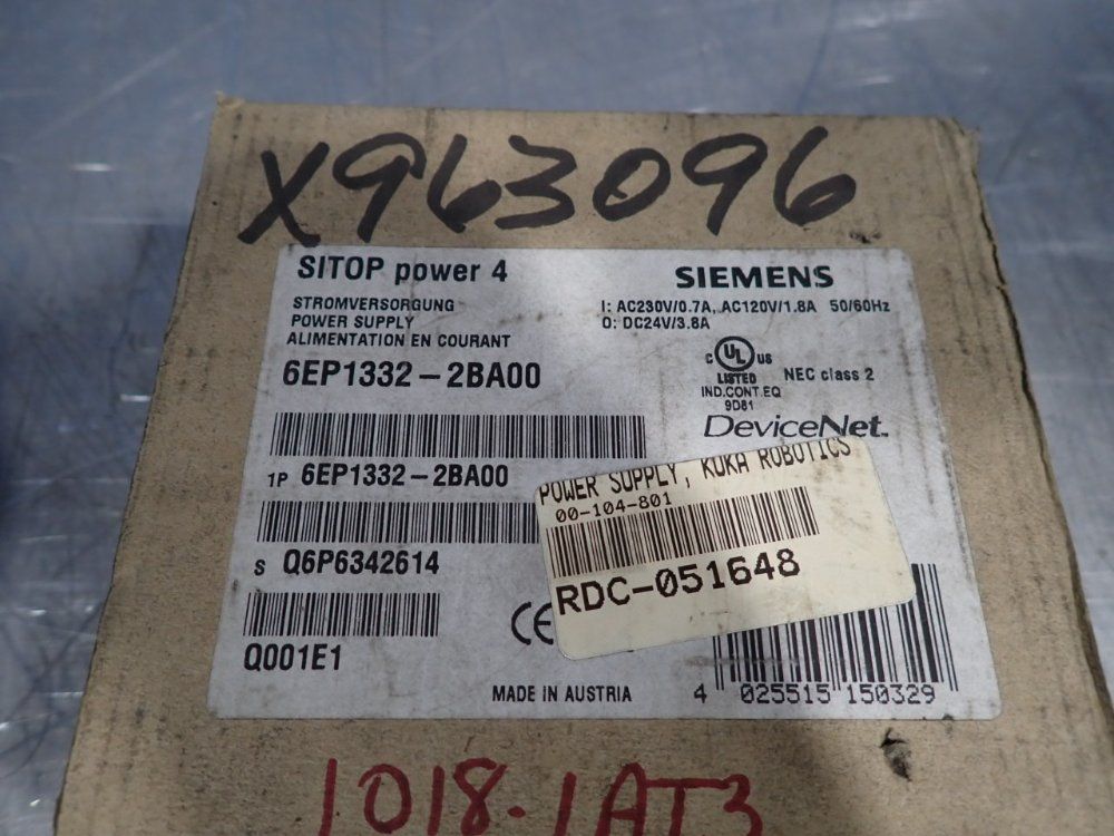 Siemens Power Supply - 6ep1332-2ba00