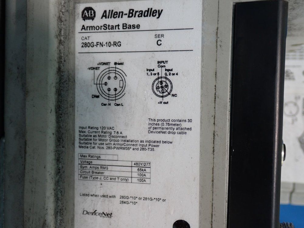 Allen-bradley 2 Hp Armorstart Distributed Motor Controller - 284g-fvd4p0d-10-rrg-cbg-db1-emi
