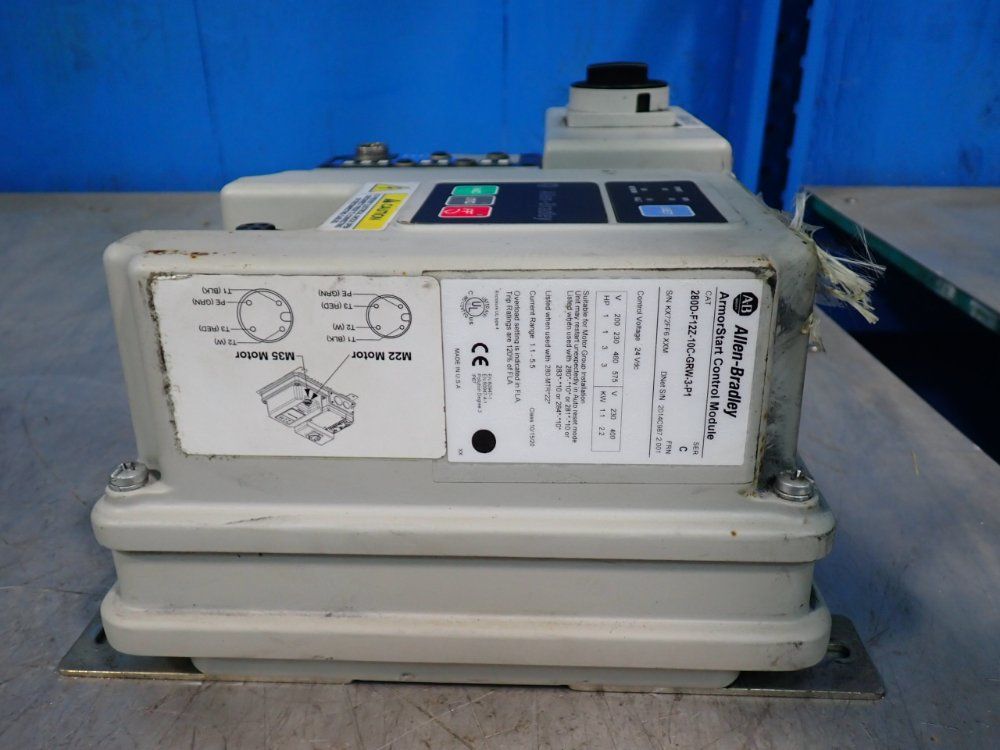 Allen-bradley 3 Hp Armorstart Distributed Motor Controller - 280d-f12z-10c-grw-3-p1