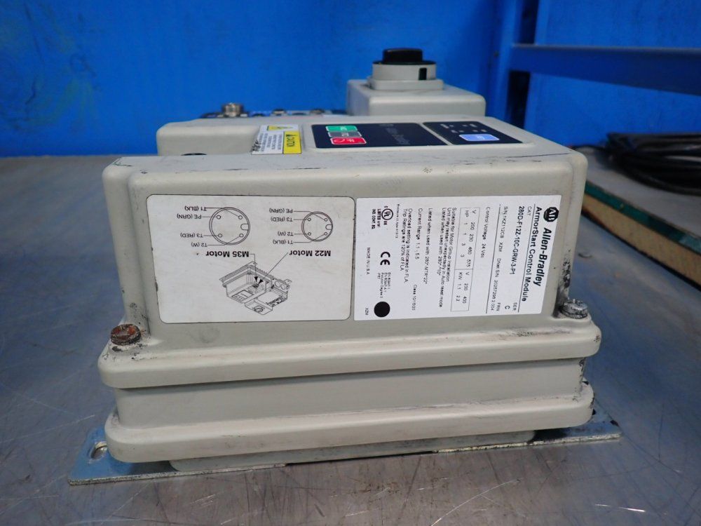 Allen-bradley 3 Hp Armorstart Distributed Motor Controller - 280d-f12z-10c-grw-3-p1