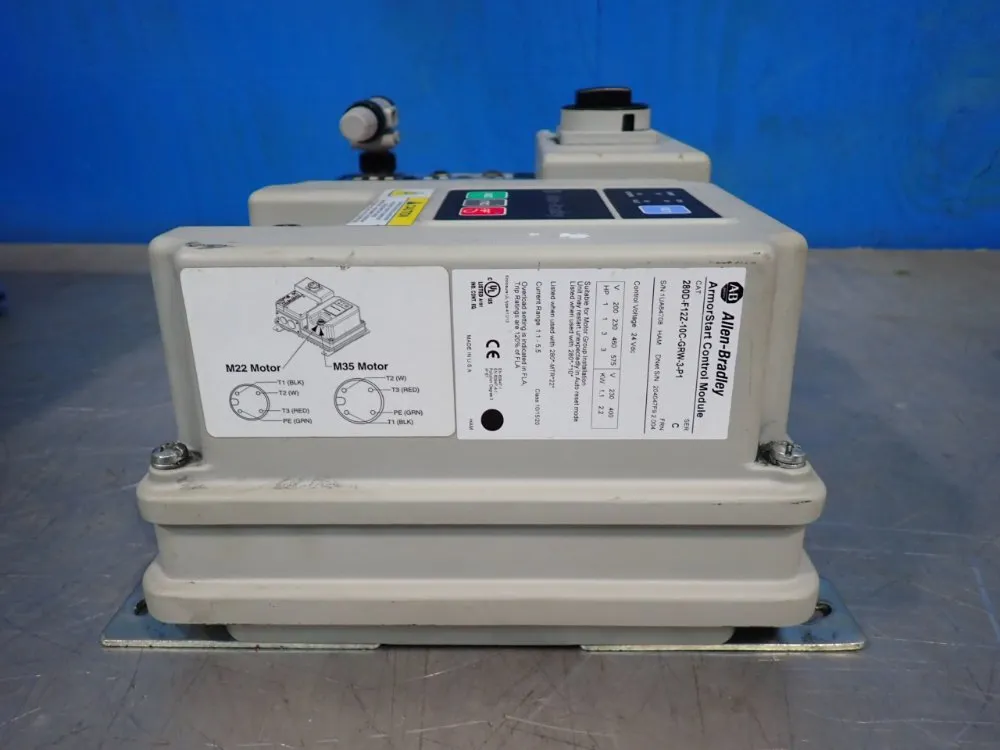 Allen-bradley 3 Hp Armorstart Distributed Motor Controller - 280d-f12z-10c-grw-3-p1
