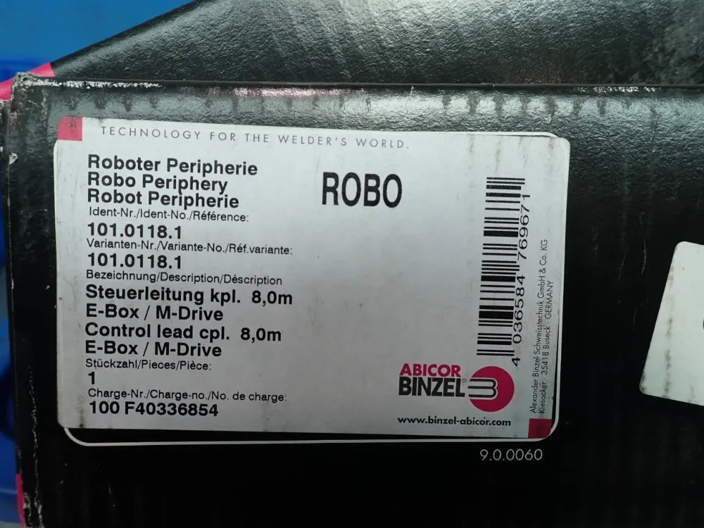 Abicor Binzel Control Lead, Gun Liner - 101.0118.1