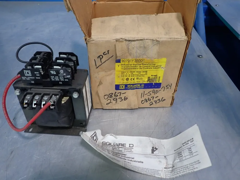 Square D Industrial Control Transformer - 9070tf350d1