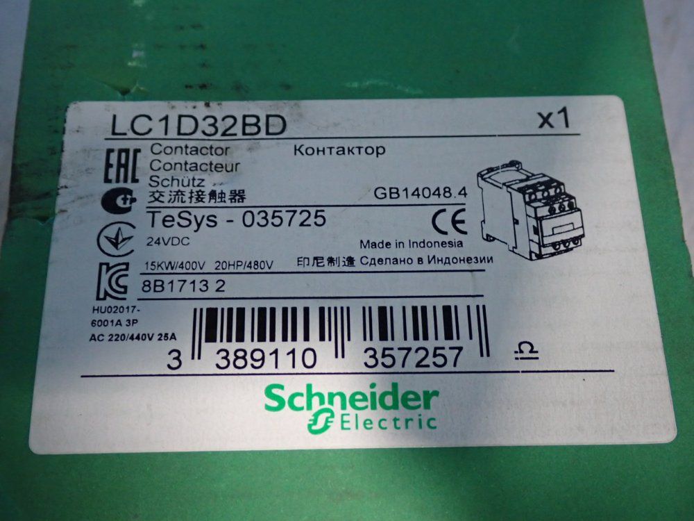 Schneider Electric Contactor - Lc1d32bd