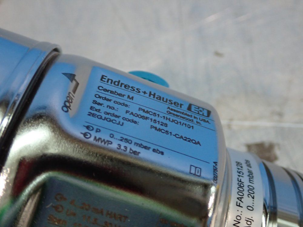 Endress+hauser 3.75 Psi Pressure Transmitter - Pmc51-ca22qa