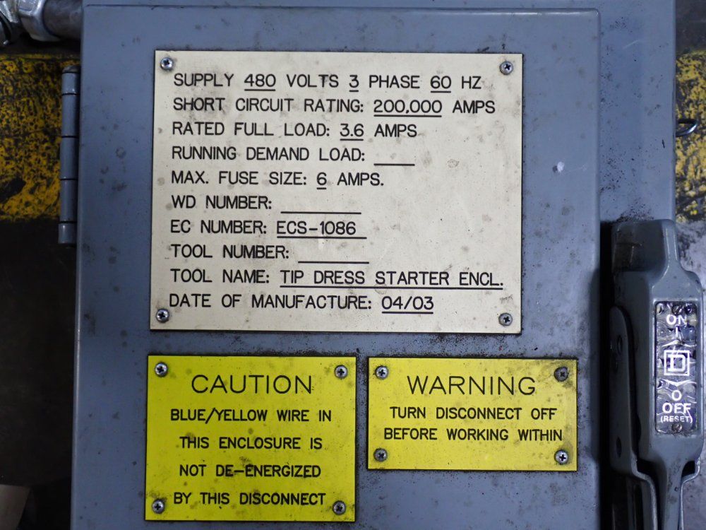 Square D Tip Dress Starter Enclosure - Ecs-1086