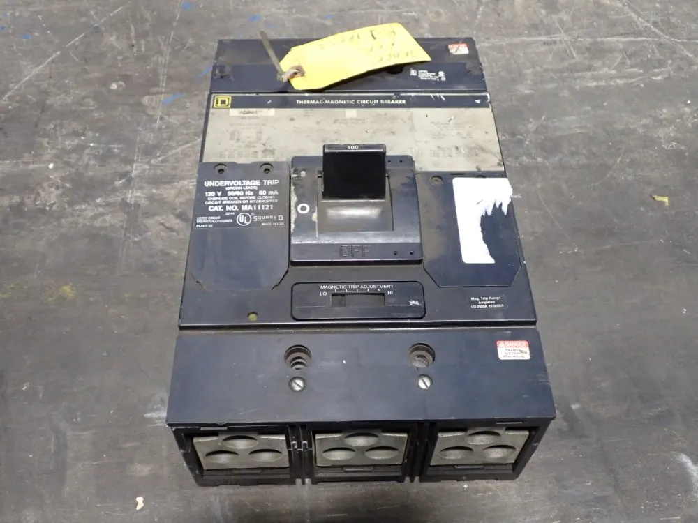 Square D 500 Amp Circuit Breakeem - Mhl36500