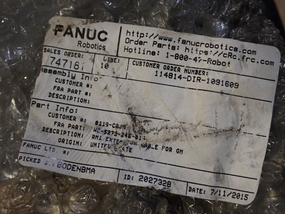 Fanuc Extenor Cable - Hc-5273-246-014