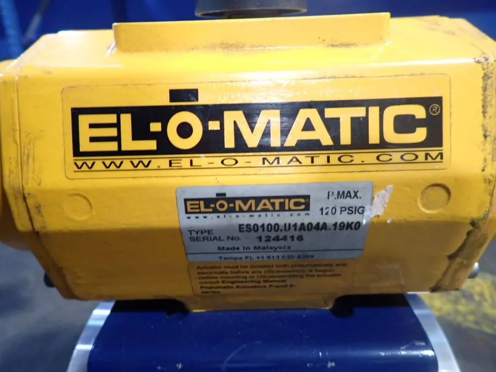 El-o-matic 120 Psig Pneumatic Valve Actuator - Es0100.u1a04a.19k0