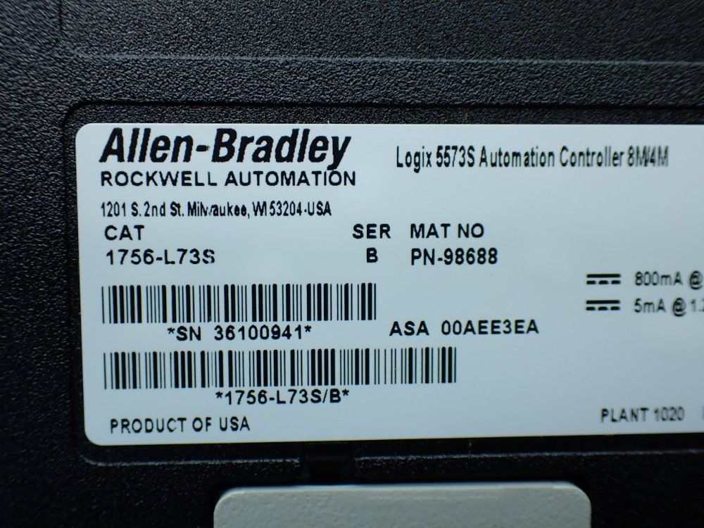 Allen-bradley 13 Slot Chassis W/processor And I/o Modules - 1756-a13