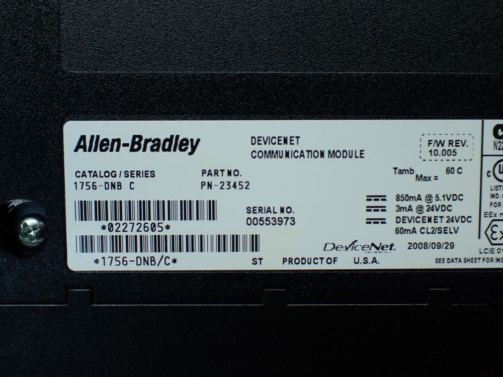 Allen-bradley 13 Slot Chassis W/processor And I/o Modules - 1756-a13
