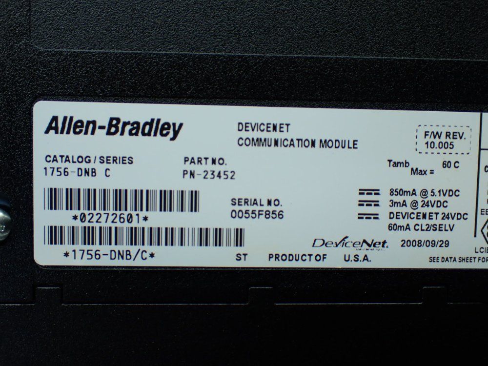 Allen-bradley 13 Slot Chassis W/processor And I/o Modules - 1756-a13