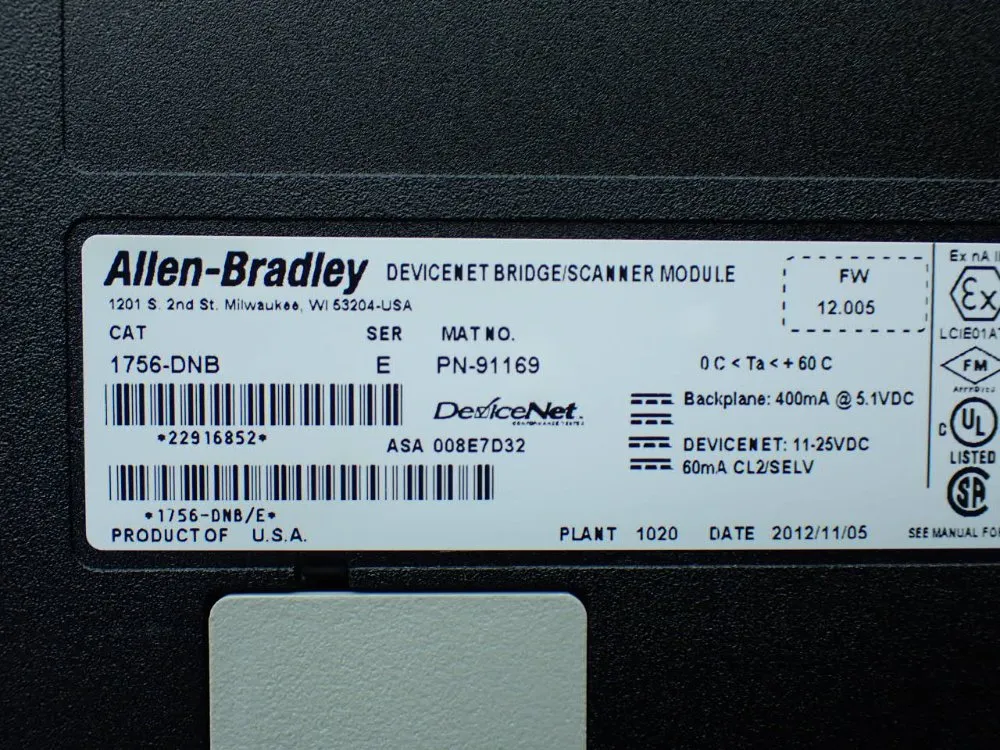 Allen-bradley 13 Slot Chassis W/processor And I/o Modules - 1756-a13