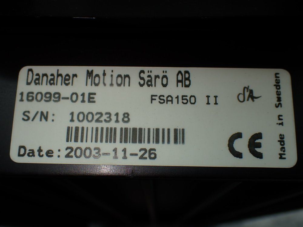 Danaher Motion Fsa150 Servo Amplifier - 16099-01e