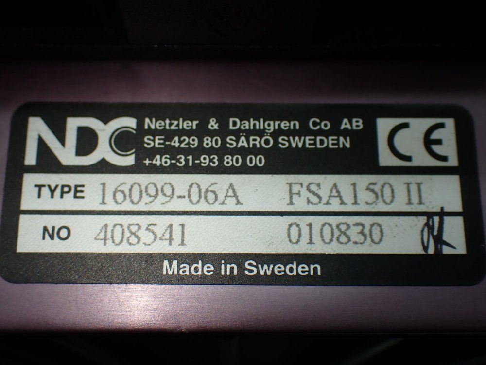 Ndc Fsa150 Servo Amplifier - 16099-06a